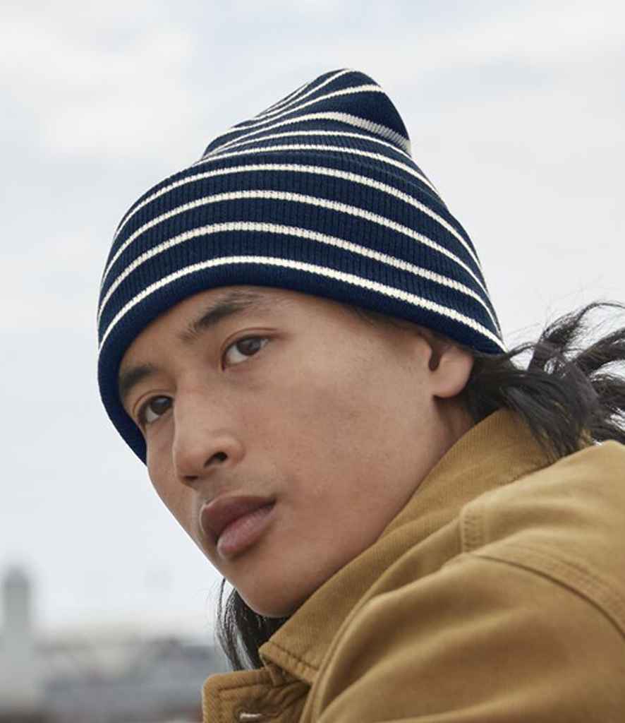 Beechfield Original Deep Cuffed Striped Beanie - F/SFW