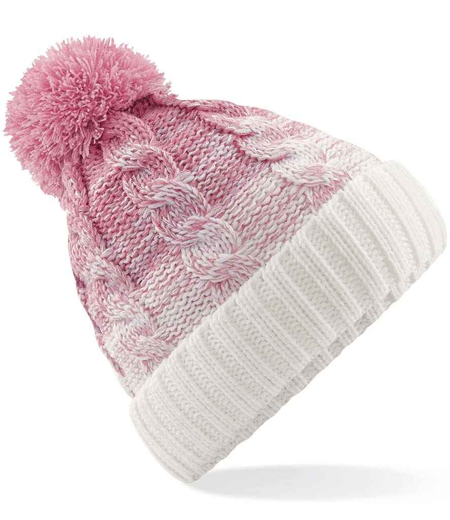 Beechfield Ombré Pom Pom Beanie - DP/OW