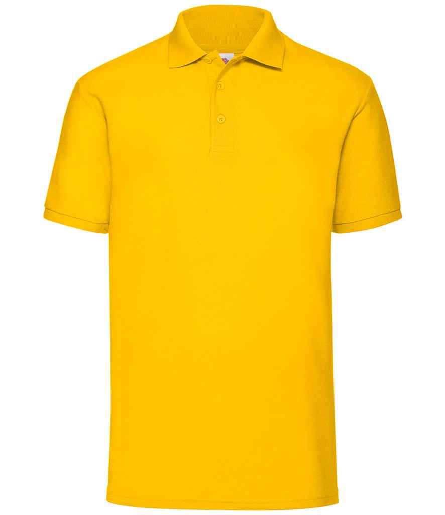 Fruit of the Loom Poly/Cotton Piqué Polo Shirt - Sun