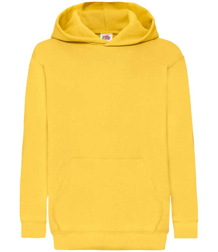 Fruit of the Loom Kids Classic Hooded Sweatshirt - Sun
