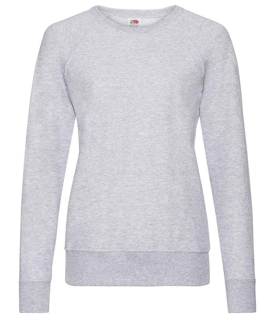 Fruit of the Loom Lady Fit Lightweight Raglan Sweatshirt - Hea