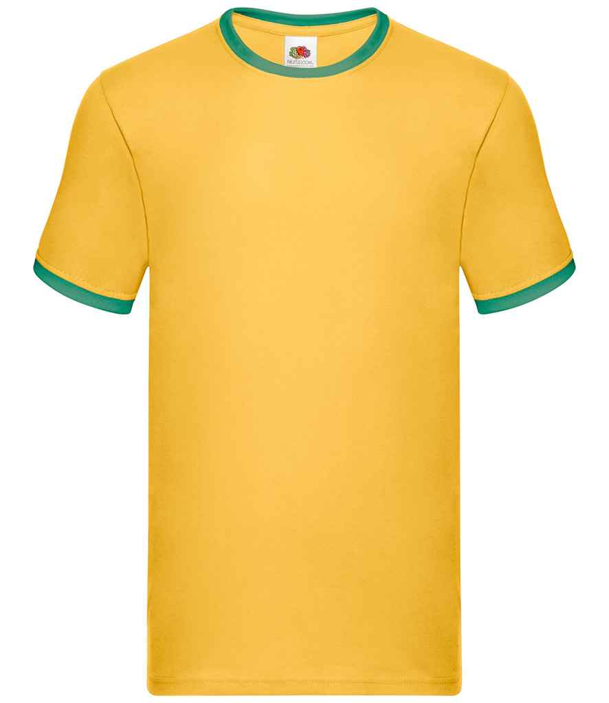 Fruit of the Loom Contrast Ringer T-Shirt - Su/Kg