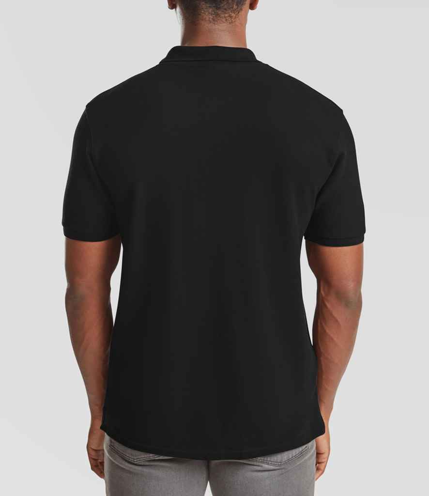 Fruit of the Loom Premium Cotton Piqué Polo Shirt - Black
