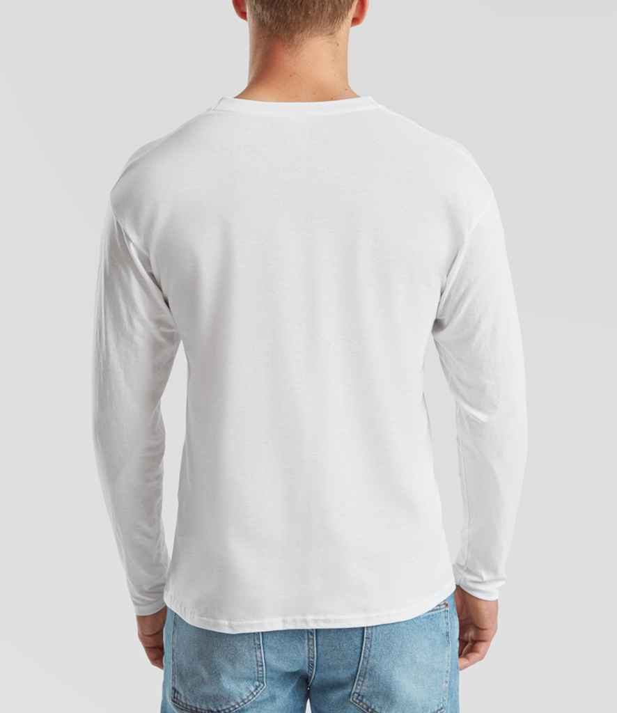 Fruit of the Loom Original Long Sleeve T-Shirt - Whi