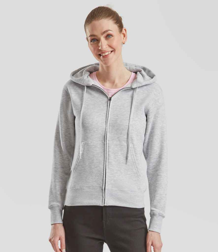 Fruit of the Loom Premium Lady Fit Zip Hooded Jacket - Hea