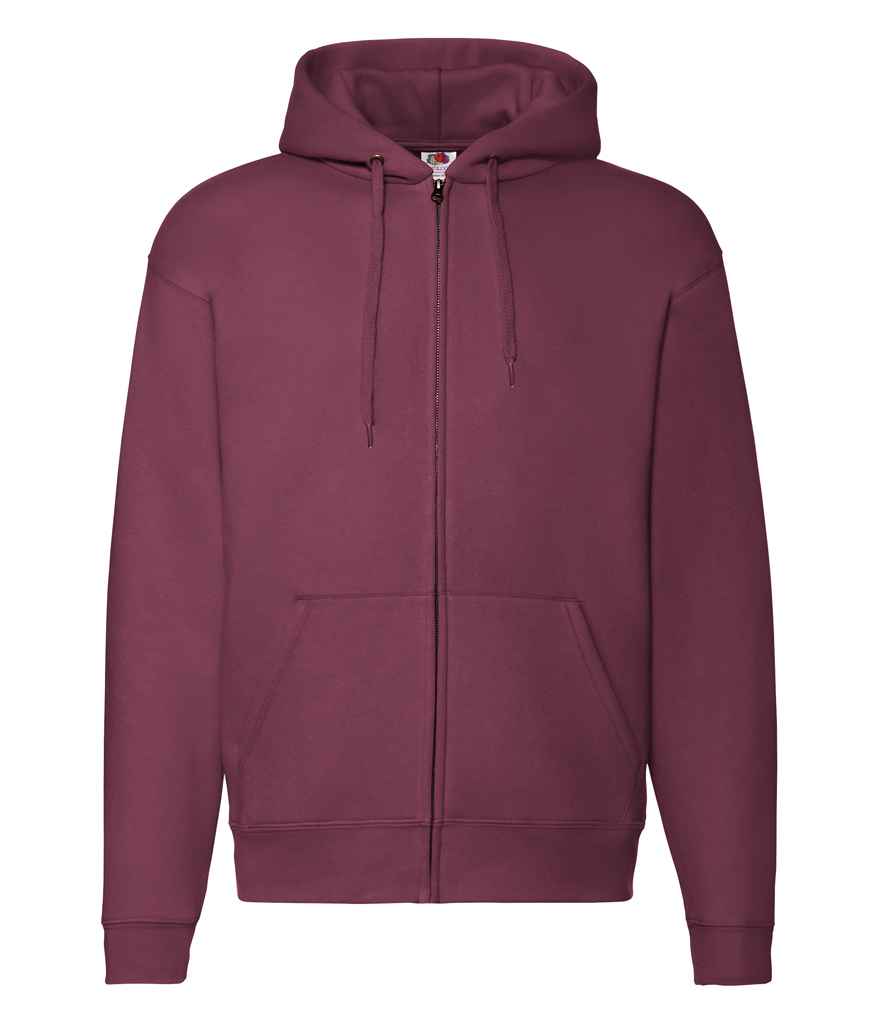 Fruit of the Loom Premium Zip Hooded Sweatshirt - Bur