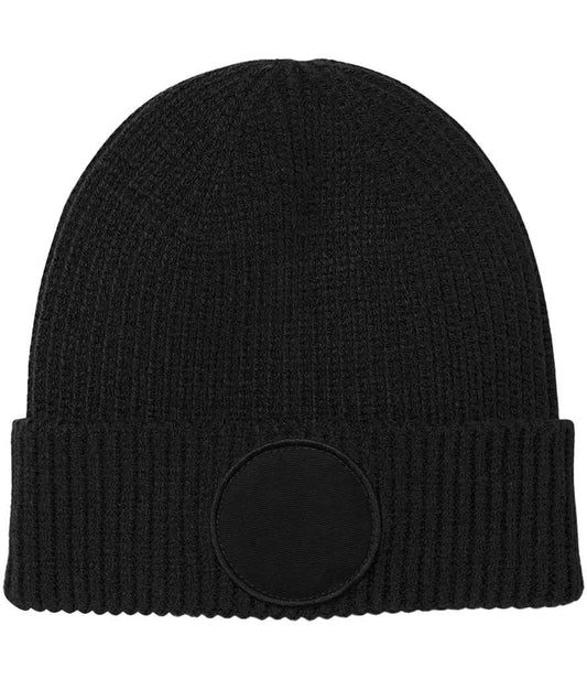 Beechfield Circular Fashion Patch Beanie - BLK