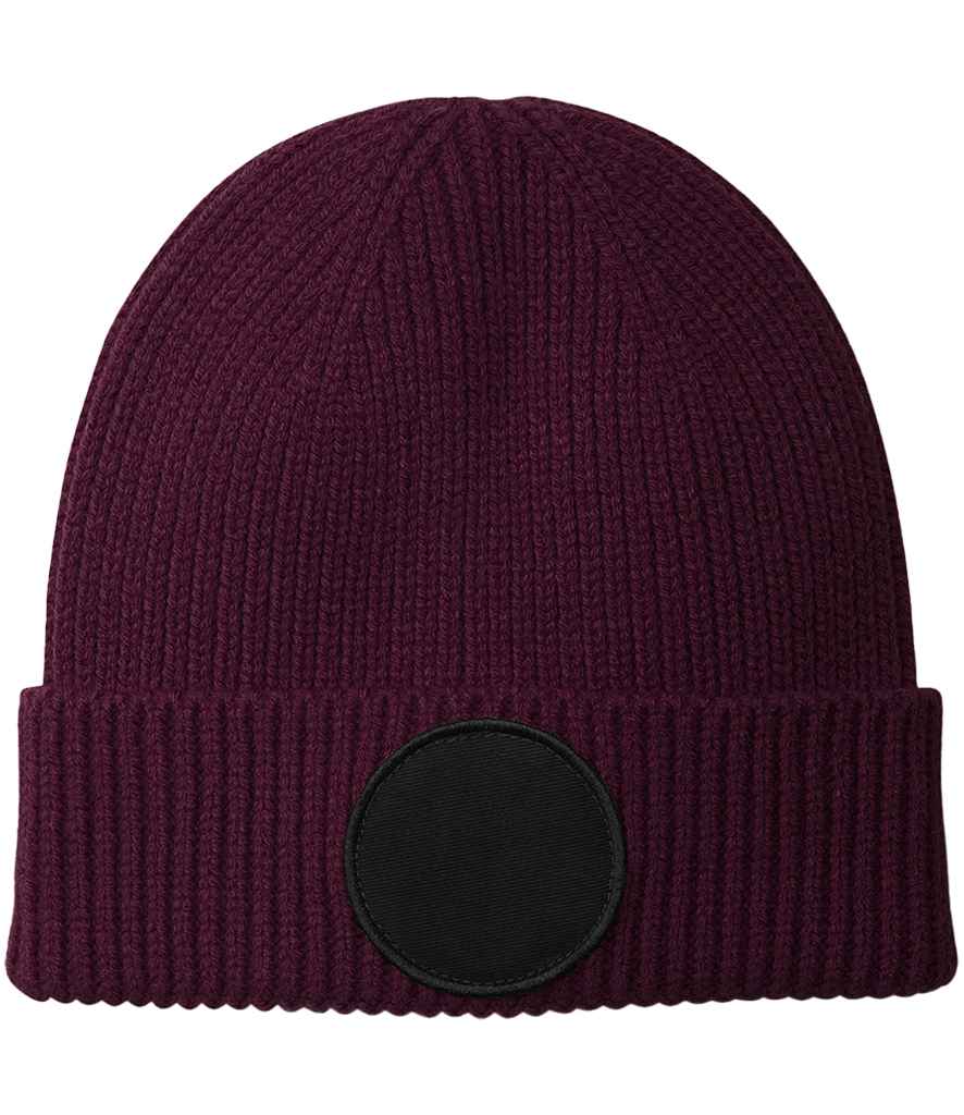 Beechfield Circular Fashion Patch Beanie - BU/BK
