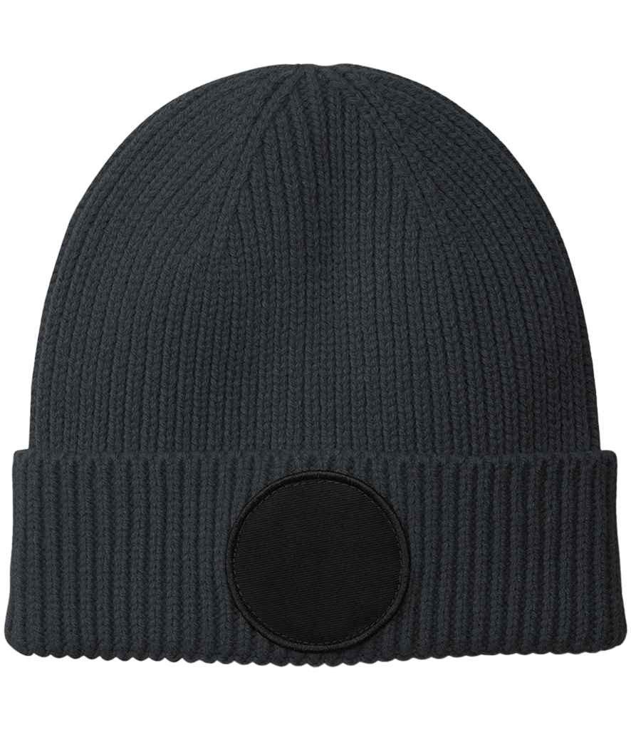Beechfield Circular Fashion Patch Beanie - GP/BK