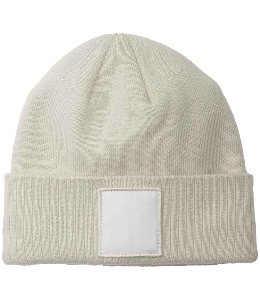 Beechfield Appliqué Patch Beanie - OA/WH