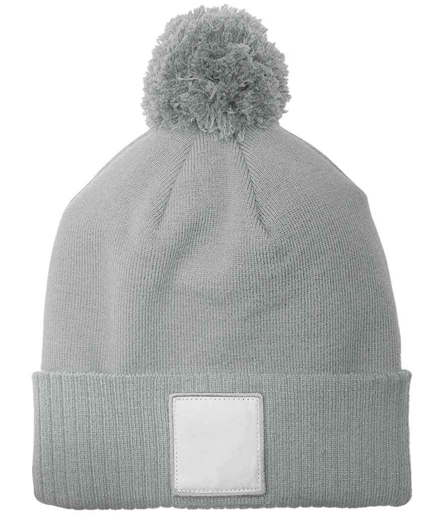 Beechfield Appliqué Patch Pom Beanie - AS/WH