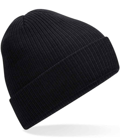 Beechfield Polylana® Ribbed Beanie - BLK