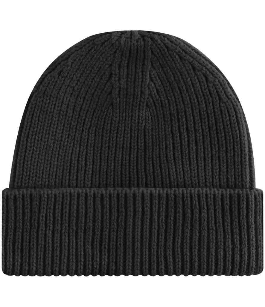 Beechfield Engineered Knit Ribbed Beanie - BLK