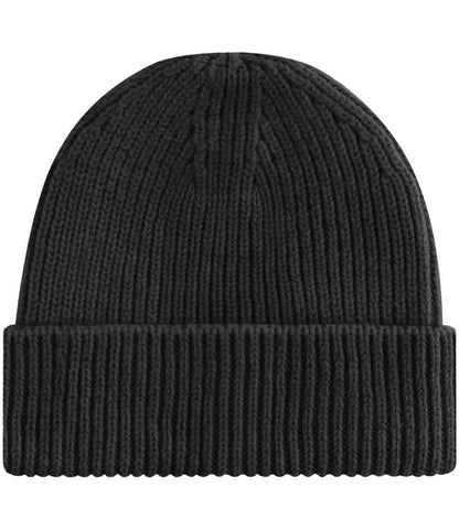 Beechfield Engineered Knit Ribbed Beanie - BLK