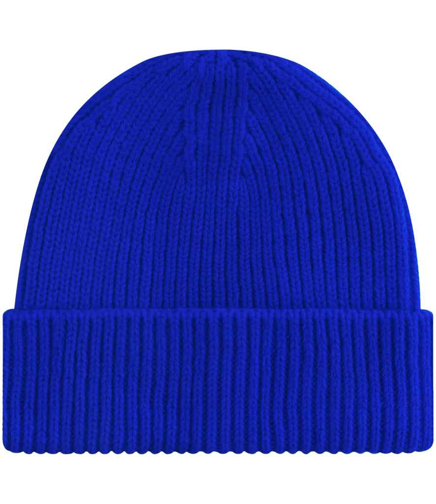 Beechfield Engineered Knit Ribbed Beanie - BRO