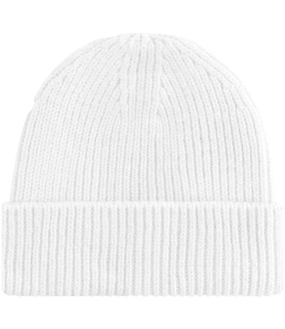 Beechfield Engineered Knit Ribbed Beanie - WHI