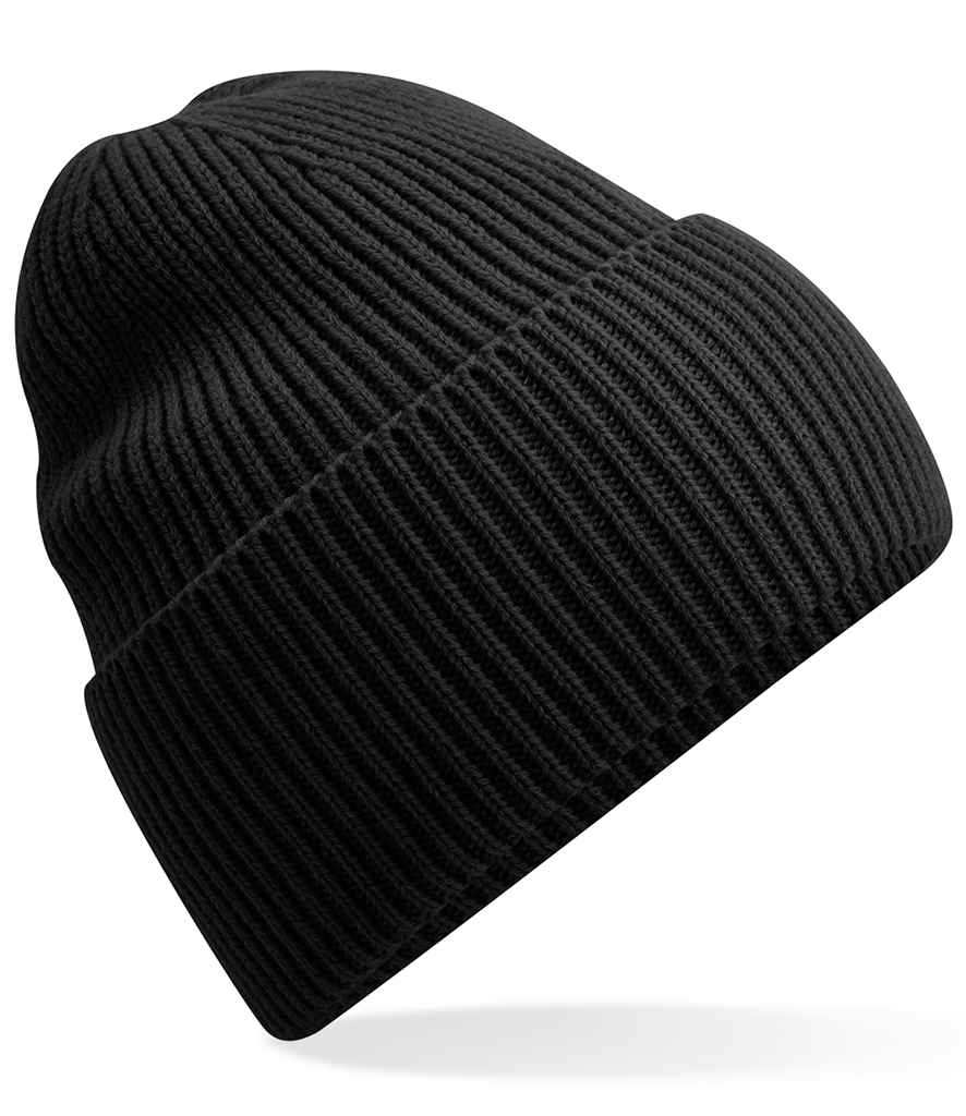Beechfield Recycled Oversized Cuffed Beanie - BLK