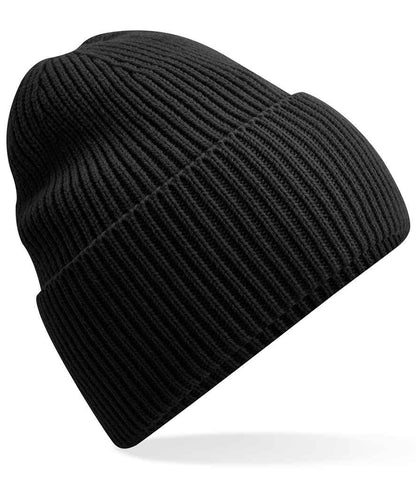 Beechfield Recycled Oversized Cuffed Beanie - BLK