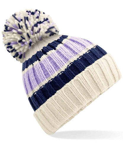 Beechfield Hygge Striped Beanie - BLCC