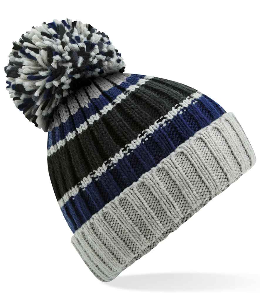 Beechfield Hygge Striped Beanie - BLST