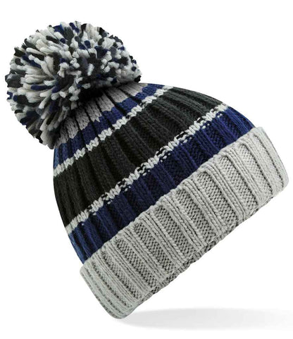 Beechfield Hygge Striped Beanie - BLST
