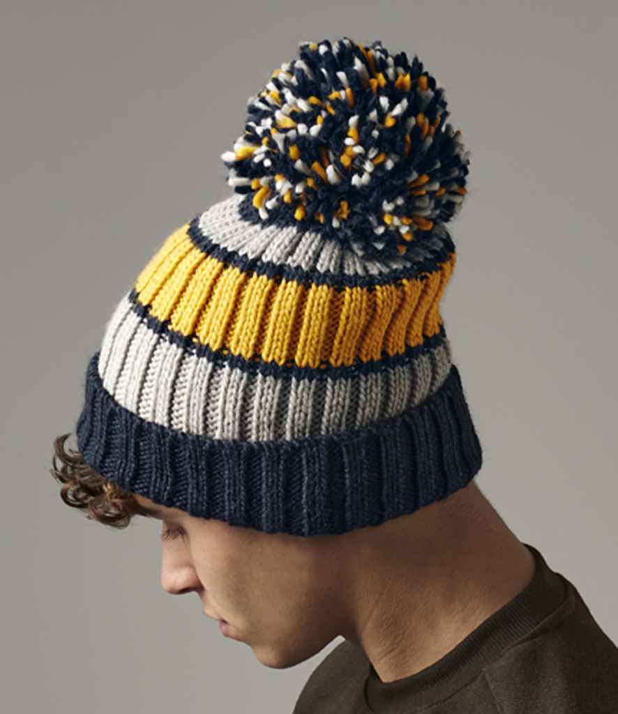 Beechfield Hygge Striped Beanie - DJBL