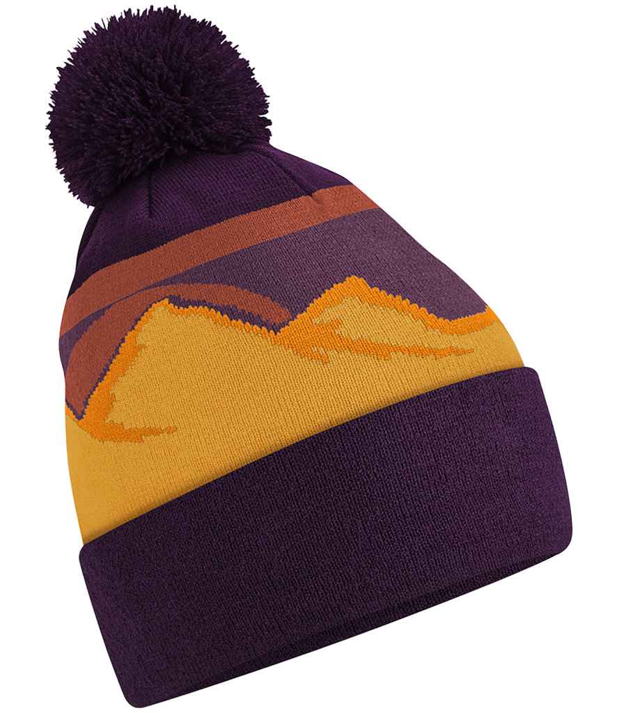Beechfield Mountain Peaks Pom Pom Beanie - DEPK