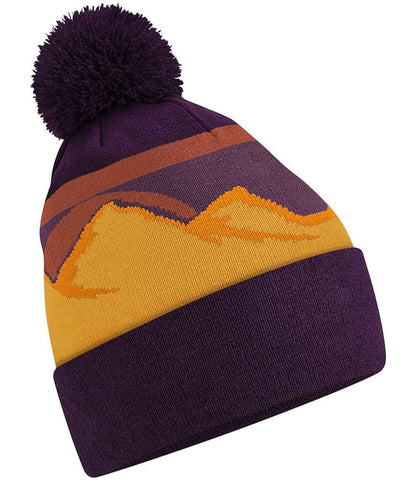 Beechfield Mountain Peaks Pom Pom Beanie - DEPK