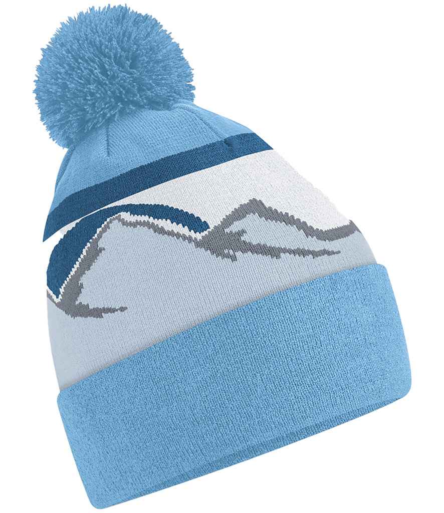 Beechfield Mountain Peaks Pom Pom Beanie - GLPK