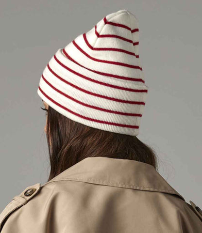 Beechfield Original Deep Cuffed Striped Beanie - SFW/C