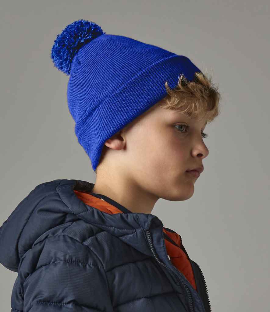 Beechfield Kids Original Pom Pom Beanie - BRO