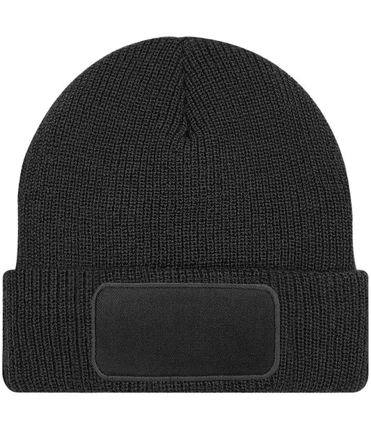 Beechfield Thinsulate™ Patch Beanie - BLK