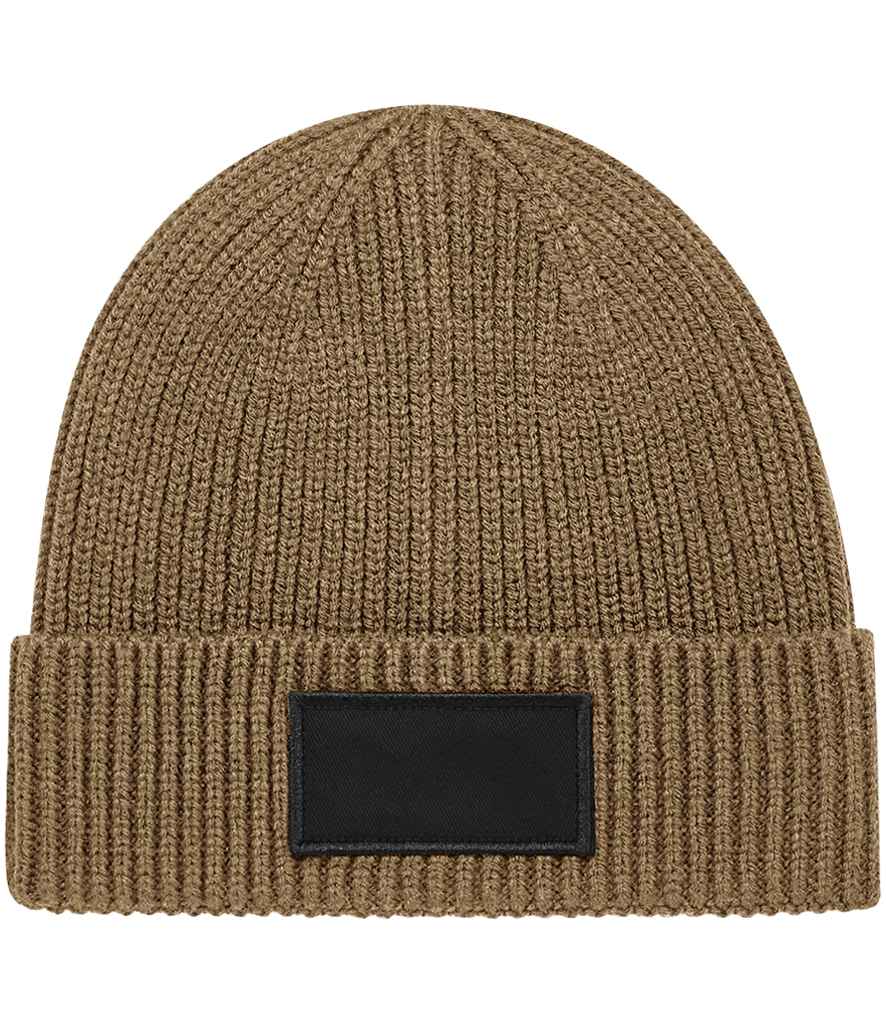 Beechfield Fashion Patch Beanie - BI/BK