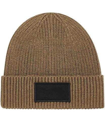Beechfield Fashion Patch Beanie - BI/BK