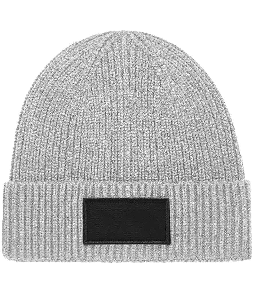 Beechfield Fashion Patch Beanie - LG/BK