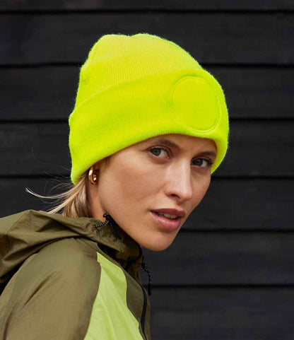 Beechfield Circular Patch Beanie - FLY