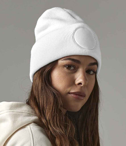 Beechfield Circular Patch Beanie - WHI