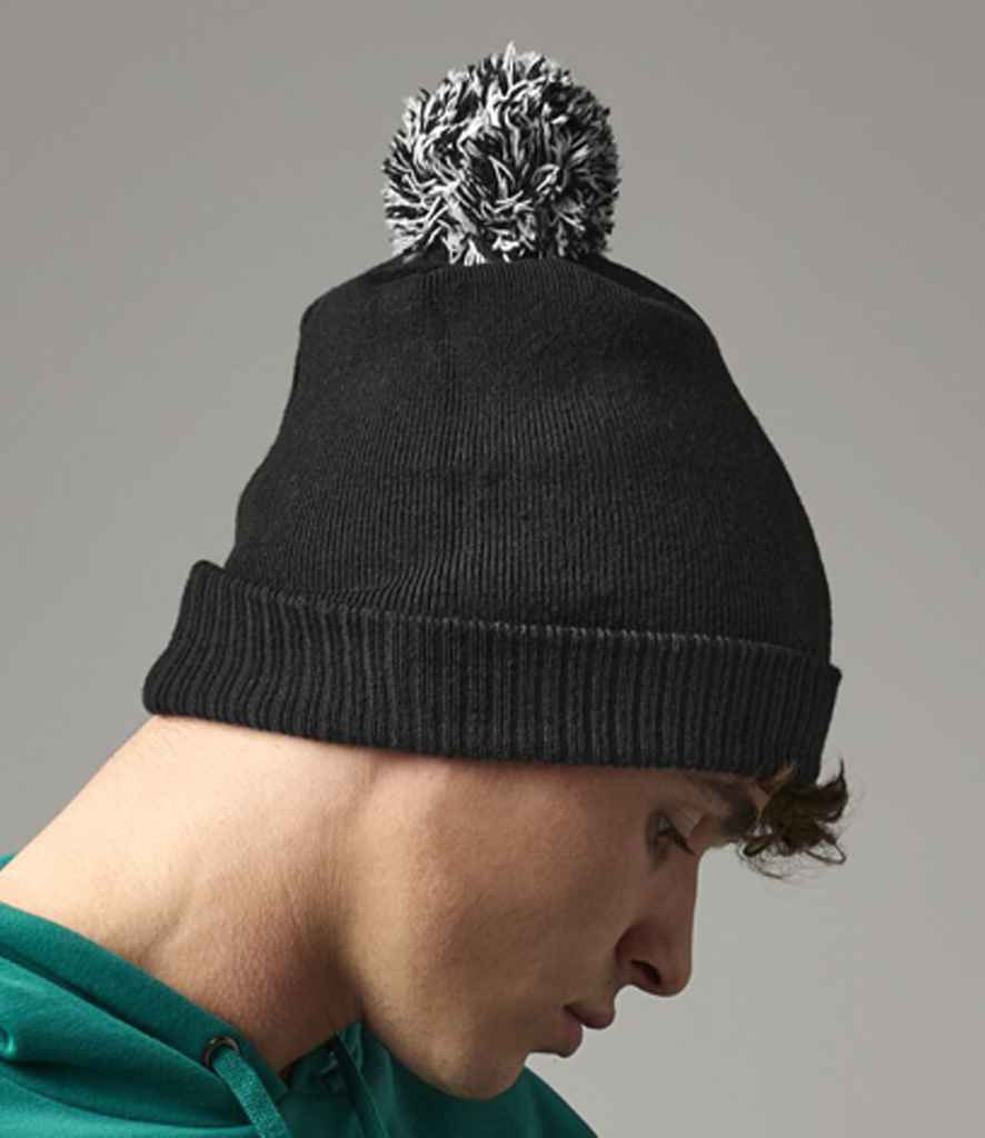 Beechfield Recycled Snowstar® Beanie - BK/WH