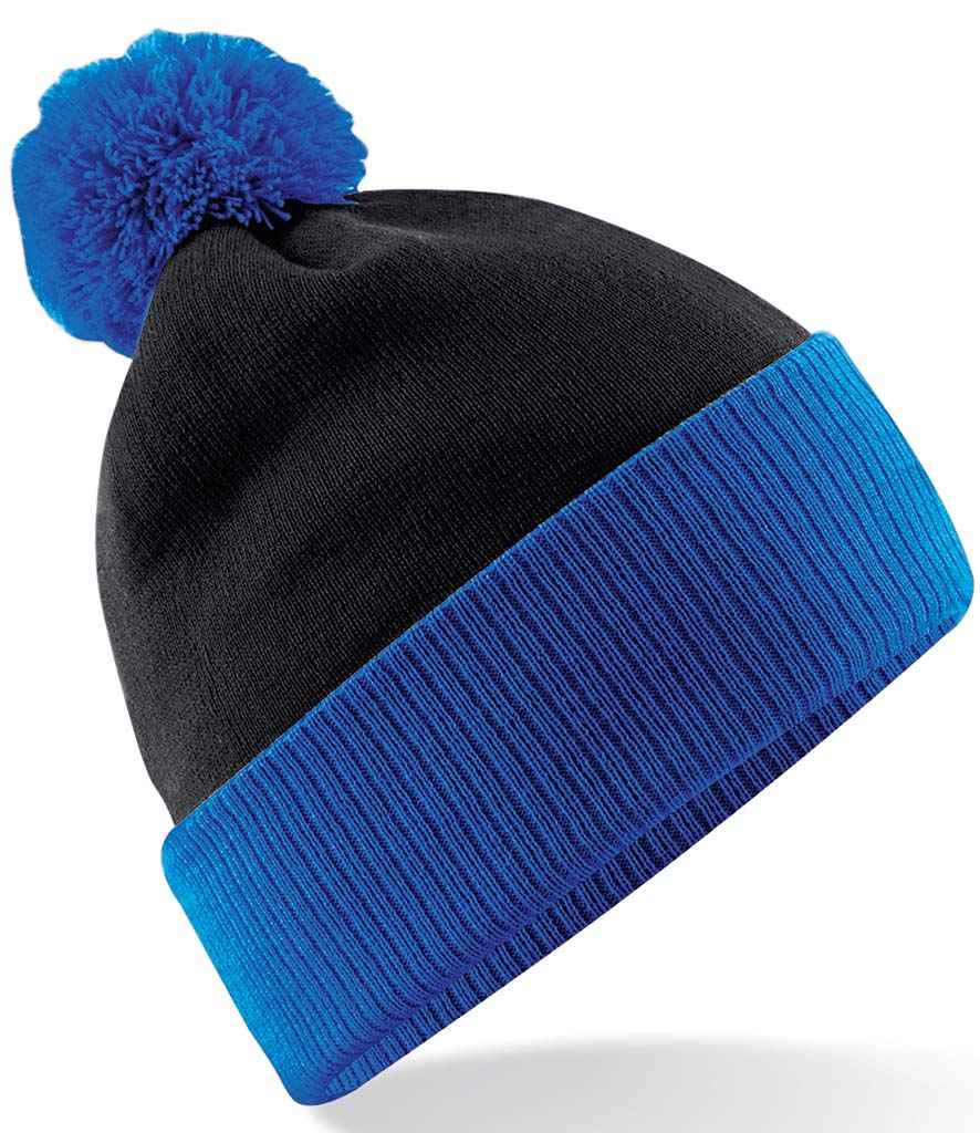 Beechfield Snowstar® Two Tone Beanie - BK/RY