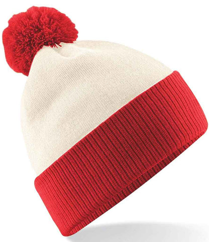 Beechfield Snowstar® Two Tone Beanie - OW/BR