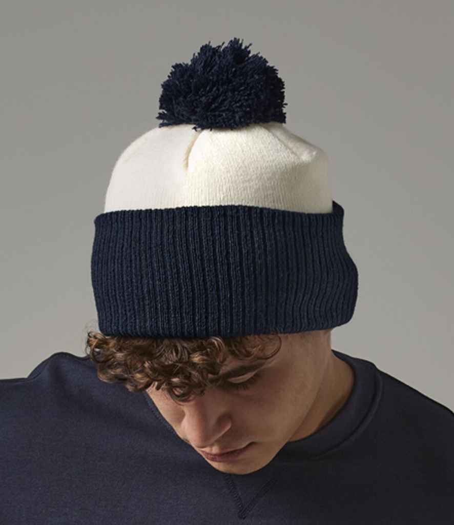 Beechfield Snowstar® Two Tone Beanie - OW/FN