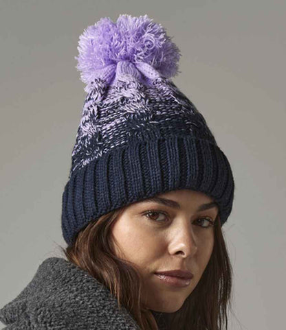 Beechfield Ombré Pom Pom Beanie - LV/FN
