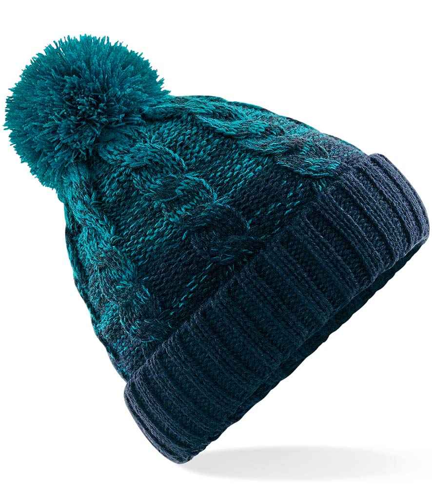 Beechfield Ombré Pom Pom Beanie - TE/FN