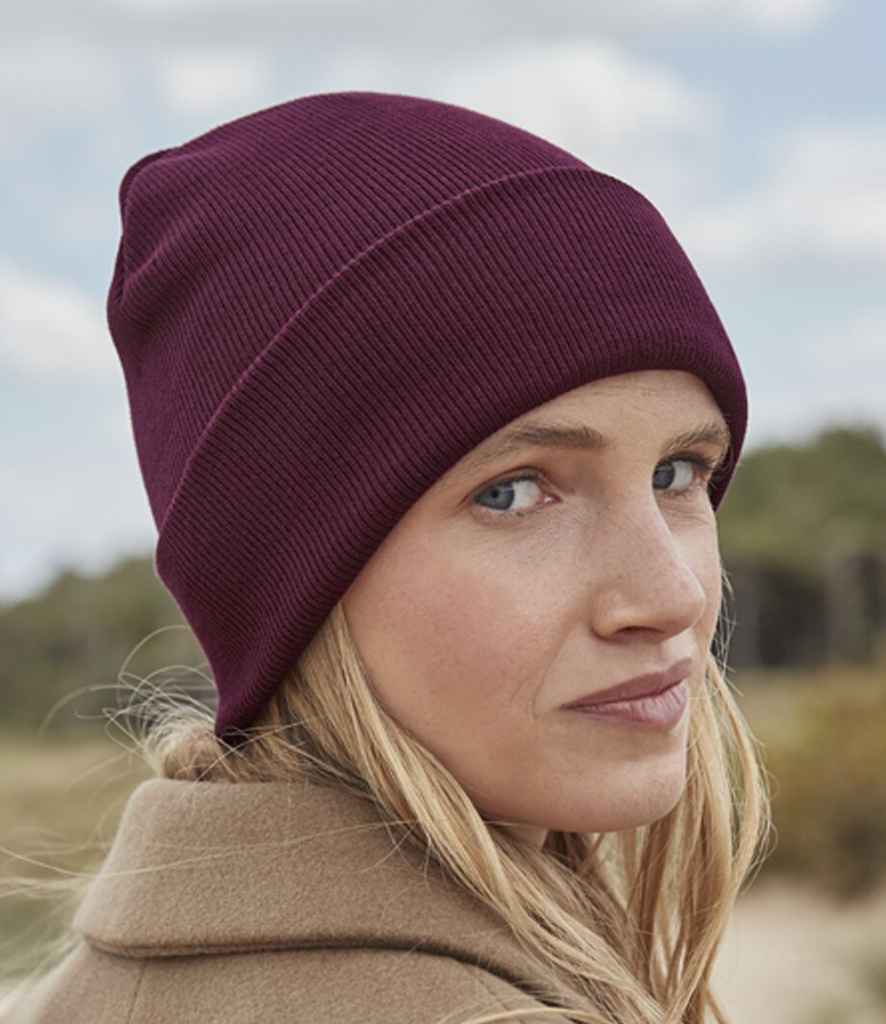 Beechfield Organic Cotton Original Cuffed Beanie - BUR