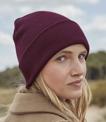 Beechfield Organic Cotton Original Cuffed Beanie - BUR