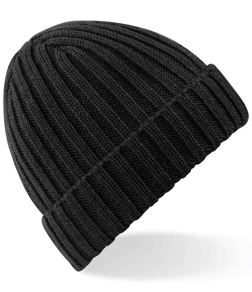 Beechfield Chunky Ribbed Beanie - BLK