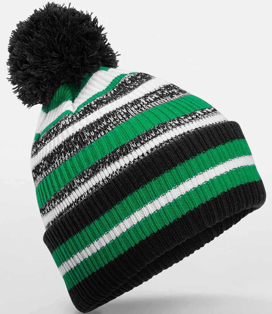 Beechfield Multi-Sport Fan Beanie - B/K/W