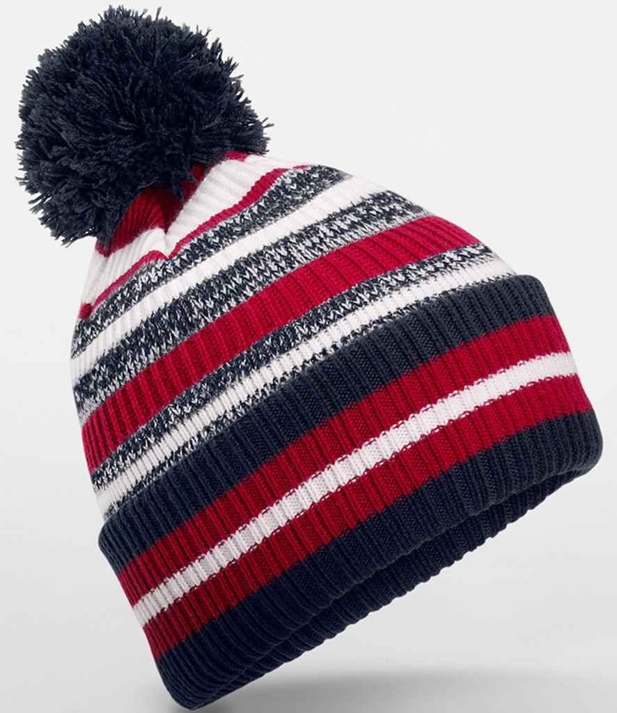 Beechfield Multi-Sport Fan Beanie - N/R/W