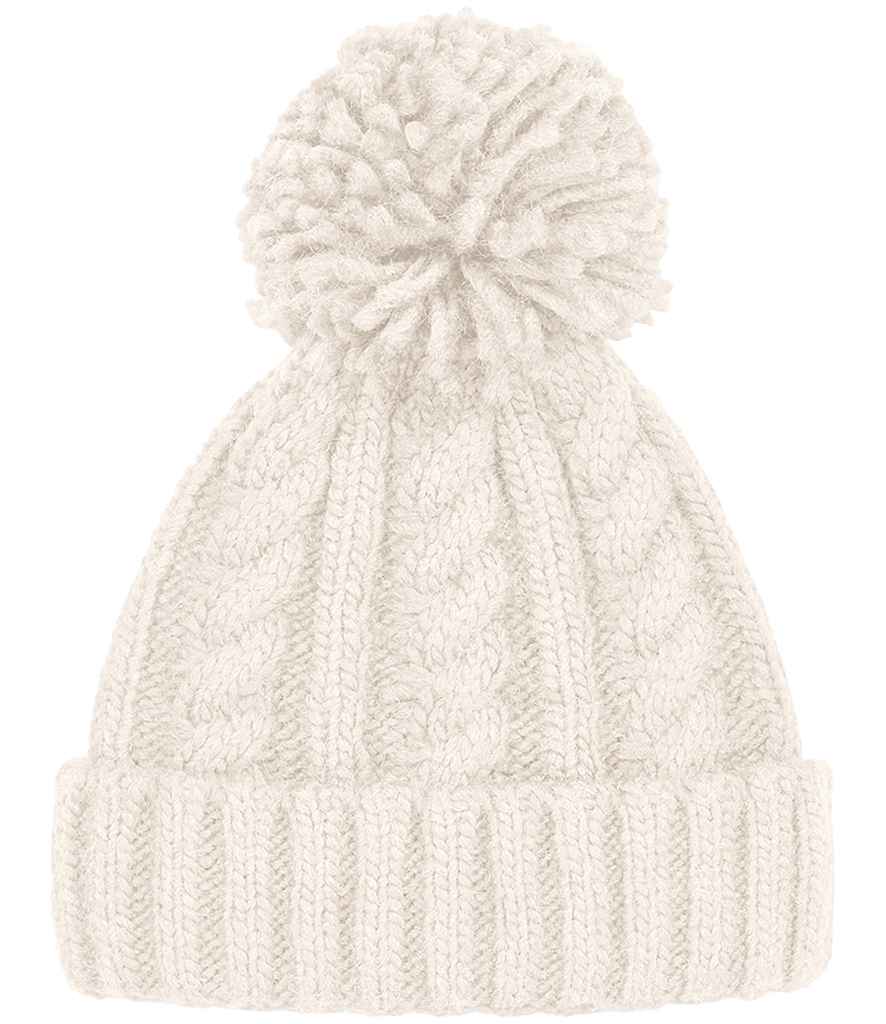 Beechfield Cable Knit Melange Beanie - OAT