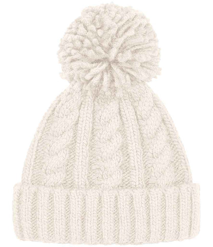 Beechfield Cable Knit Melange Beanie - OAT